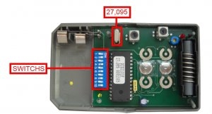 T�l�commande : MARANTEC D102 27.095 MHz a 2 boutons