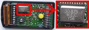 T�l�commande : NICE K2 30.875 MHz a 2 boutons