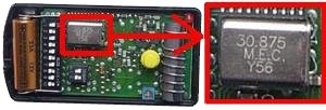 T�l�commande : NICE K2M 30.875 MHz a 2 boutons