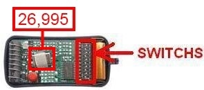 T�l�commande : ALLMATIC AKMY1 26.995 MHz a 1 boutons