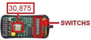 T�l�commande : ALLMATIC AKMY1 30.875 MHz a 1 boutons