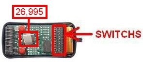 T�l�commande : ALLMATIC AKMY2 26.995 MHz a 2 boutons