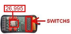 T�l�commande : ALLMATIC AKMY4 26.995 MHz OLD a 4 boutons