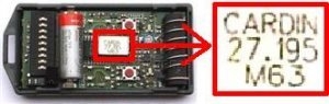 T�l�commande : CARDIN S466-TX2-EXTEL
