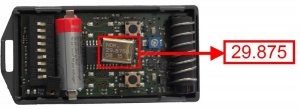 T�l�commande : CARDIN S466-TX2 29.875 MHz a 2 boutons