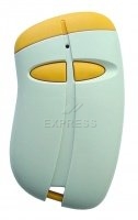 T�l�commande : SINDAUR 433 MHz jaune a 2 boutons