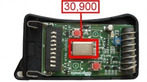 T�l�commande : APRIMATIC TG4M 30.900 MHz a 4 boutons