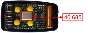 T�l�commande : NICE BT4K 40.685 MHz a 4 boutons