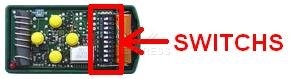 T�l�commande : NICE K4M 30.900 MHz a 4 boutons