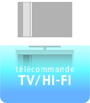 T&ecute;l&eacute;commande TV/Hi-Fi