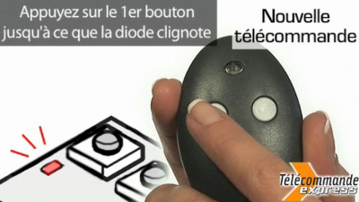 Appuyez sur un bouton sur le devant de la t�l�commande pour l'enregistrer