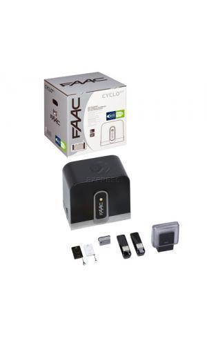Motorisation portail coulissant Faac cyclo kit 24v 400 kg