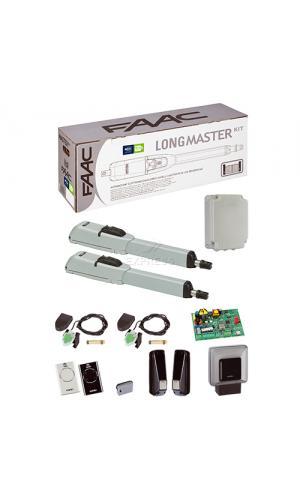 Motorisation portail battant Faac longmaster kit 104156
