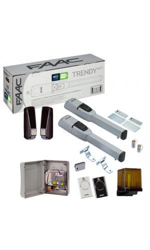 Motorisation portail battant Faac trendykit act 24v integral