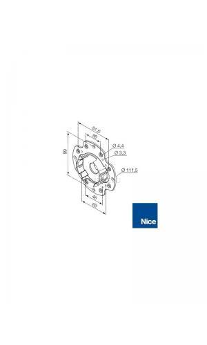 Accessoire volet roulant Nice support 535.10043
