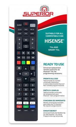 Télécommande TV SUPERIOR UNIVERSELLE HISENSE Originale