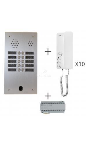 Interphone Urmet kit audio 2r 10bp 2 voice