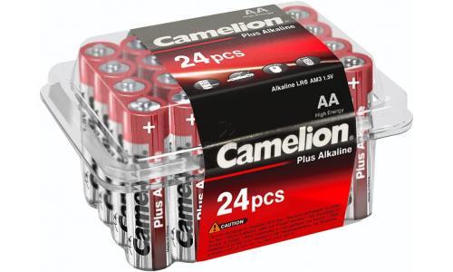 Pile lr06 aa boite plastique de 24 piles