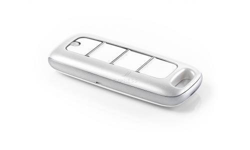 Gibidi MAKO 4CH WHITE Télécommande portail 4 boutons 433.92 MHz - Telecommande Express