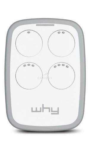 Why evo 20.0 WHITE GREY Télécommande portail 4 boutons multiple - Telecommande Express