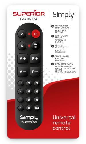 Télécommande TV SUPERIOR SIMPLY NUMERIC Originale