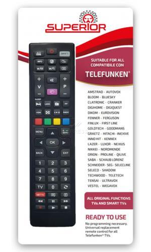 Télécommande TV SUPERIOR MULTI MARQUES DE DISTRIBUTEURS ET TELEFUNKEN Originale