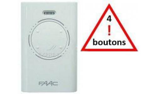 Télécommande portail Faac XT 4 433 SLH