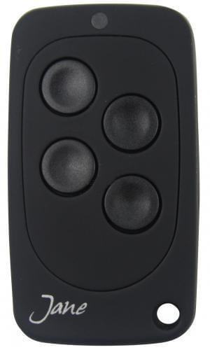 Jane ALL BLACK Télécommande portail 4 boutons 433.92 MHz - Telecommande Express